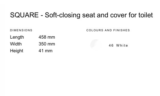 ROCA THE GAP SEAT COVER WITH SOFT CLOSE HINGES - RE801472464 - WHITE