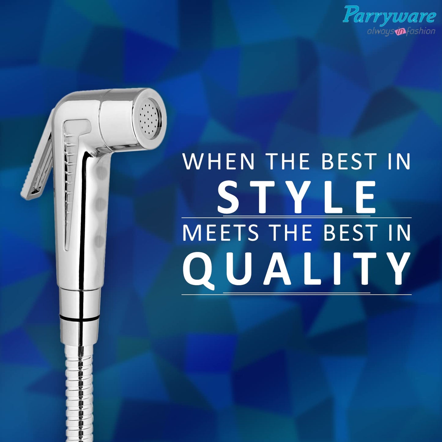 Parryware Splash Health Faucet ABS gun with SS Chain Pipe 1.2 mtr and hook -T9805A1