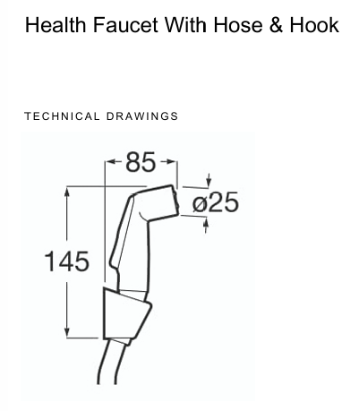 ROCA BE FRESH HEALTH FAUCET - RF9061A1 - WHITE