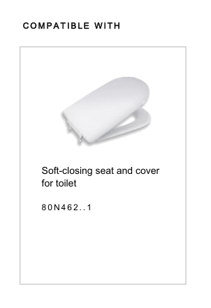 ROCA NEXO SEAT COVER WITH SOFT CLOSE HINGES - RE80N612461 - WHITE