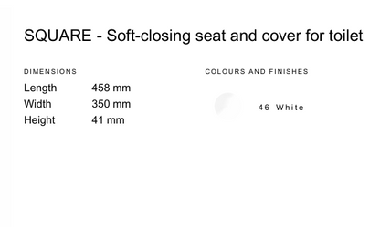 ROCA THE GAP SEAT COVER WITH SOFT CLOSE HINGES - RE801472464 - WHITE